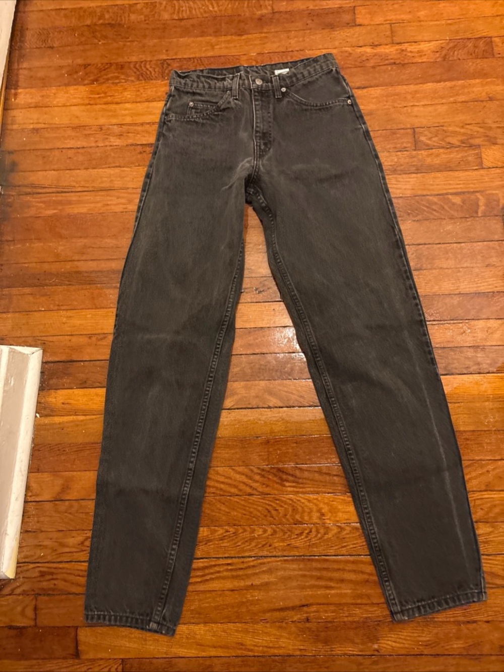 Men's vintage Levis 550 Orange tab Black Washed Jeans size 31/34
